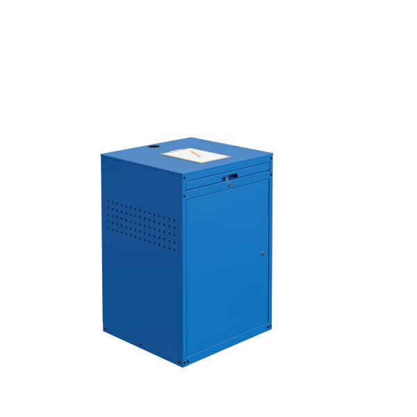 SOFAME armoire informatique MODULINFO L695 x P 660 x H 1005, bleu ciel RAL 5015, W040010025BIGC