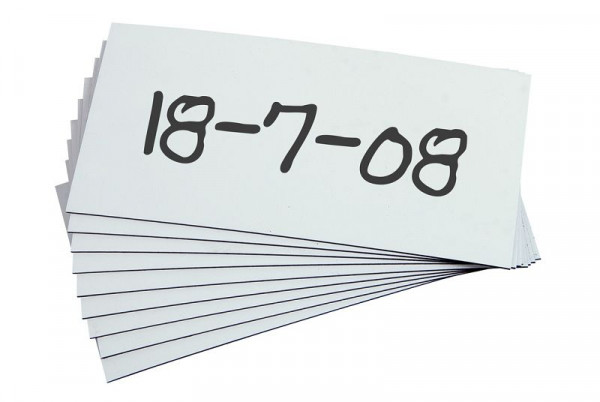 Bouclier magnétique Eichner, blanc, taille : 50 x 100 mm, UE : 100 pièces, 9218-02363