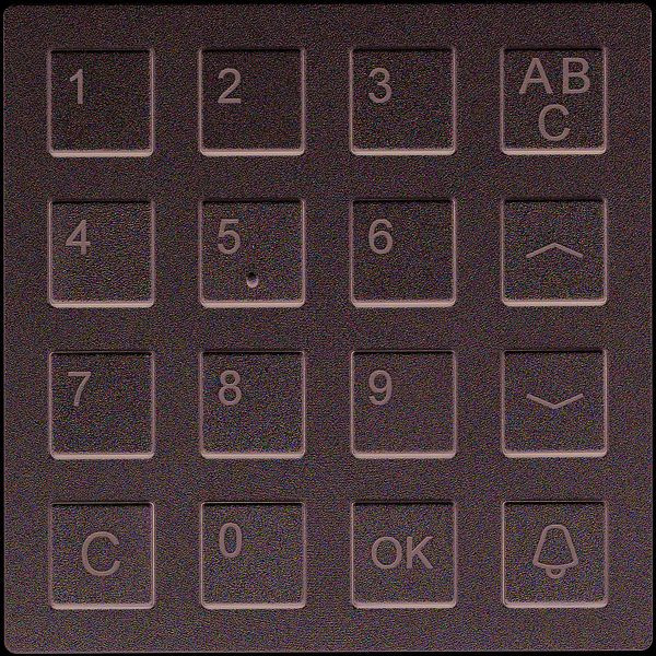 Module clavier TCS série AMI, argent, AMI10300-0010