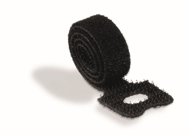 Attaches de câble Velcro DURABLES avec boucle CAVOLINE® GRIP TIE, 20 x 1 cm (L x l), 5 pièces, noir, UE : 5 pièces, 503601