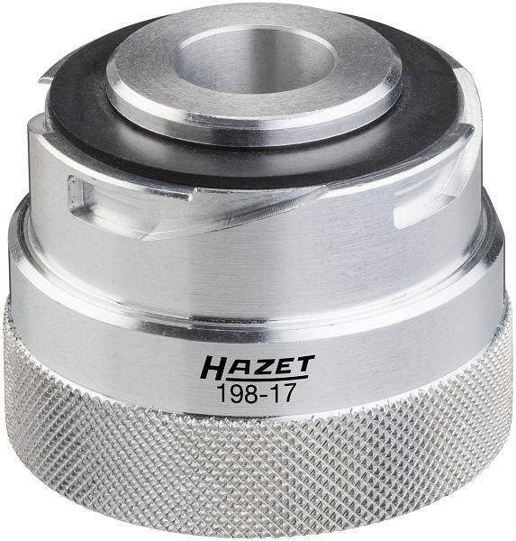 Adaptateur de remplissage d'huile moteur Hazet pour entonnoir de remplissage d'huile moteur 198-9, utilisable sur le moteur MERCEDES-BENZ OM 654 : Classe A, Type 177, Classe B, Type 247, 198-17