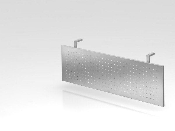 Panneau de visualisation Hammerbacher 90° argent pour équerres d'angle, revêtement par poudre, panneau à sténopé en argent, VSI90/S