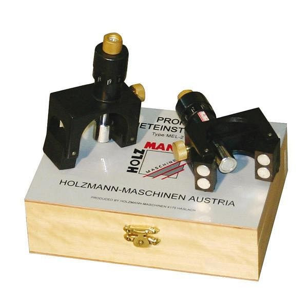 Gabarit de réglage magnétique Holzmann pour couteaux de rabot, 2 parties, MEL2