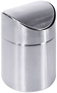 Poubelle de table Contacto avec couvercle basculant, acier inoxydable, 1028/090