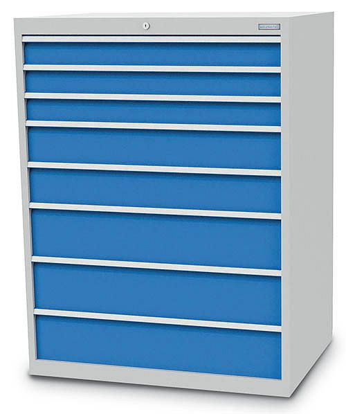 Armoire à tiroirs Bedrunka+Hirth, R 36-24, nombre de tiroirs : 8, dimensions en mm (LxPxH) : 1005 x 736 x 1319, 113/0323V10