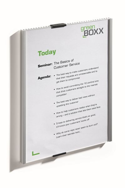 DURABLE INFO SIGN plaque de porte A4, argent, 480623