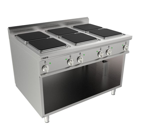 Saro cuisinière électrique base ouverte 6 plaques LQ, 423-8210
