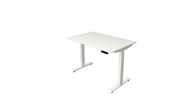 Kerkmann table debout/assise Move 4 nouveau 120 x 80 cm cadre blanc, plateau blanc, 10090410