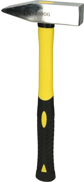 Marteau de mécanicien en acier inoxydable KS Tools avec manche en fibre de verre, 1000 g, 964.2042