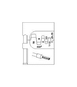 Insert de module GEDORE pour embouts de fil, 0,25-10, 1830600