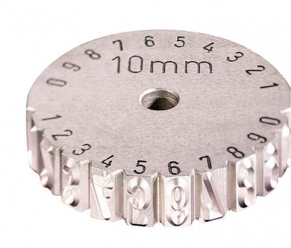 GRAVUREM 0-9, hauteur des caractères : 10 mm, 17010001