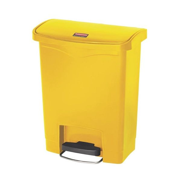 Rubbermaid Slim Jim Poubelle à pédale avant 30L Jaune, CW581