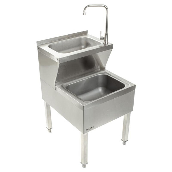 Évier / évier en acier inoxydable ALLPAX 500 x 615 mm, 10014952