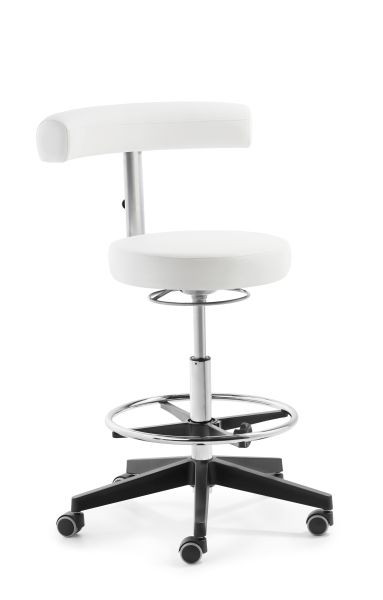 Mayer Sitzmöbel chaise pivotante fonctionnelle avec levage extra haut 1281, blanc polaire, 1281_30582