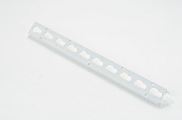 Rail de trou de serrure Growi en plastique résistant aux chocs, diamètre 24 mm, longueur du rail 50 cm, 10094570