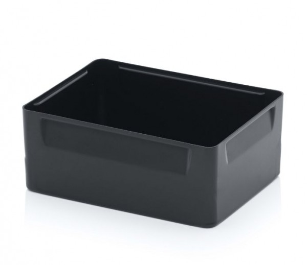 Boîtes d'insertion Auer ESD, division de 2, en travers pour conteneurs ESD Euro 40 x 30 cm, LxPxH: 26,6 x 18,4 x 10 cm, ESD EK 2/100 43