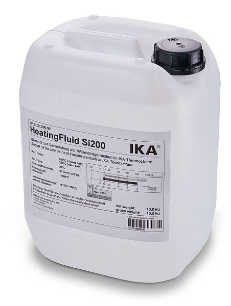 Fluide de chauffage IKA Si200 ; 10 kg, HF.Si.20.200.50, 0020003520