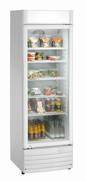 Réfrigérateur à porte vitrée Bartscher 302L WB, 700811