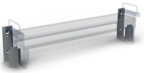 Suspension CNC Bedrunka+Hirth pour extension verticale à partir d'une largeur de 300 mm, dimensions en mm (LxPxH) : 70 x 49 x 150, SRVACNWAT300
