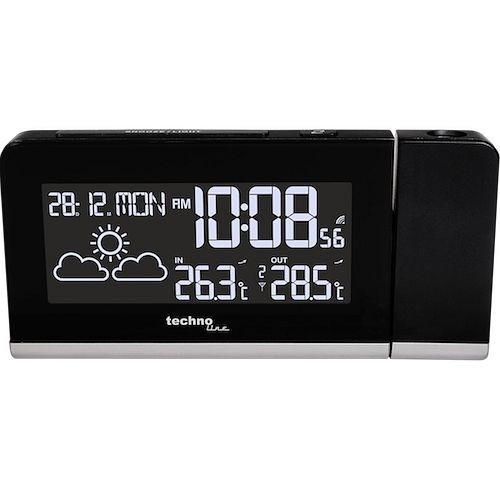 Réveil radio-piloté Technoline, dimensions : 65 x 100 x 35 mm, WT 539