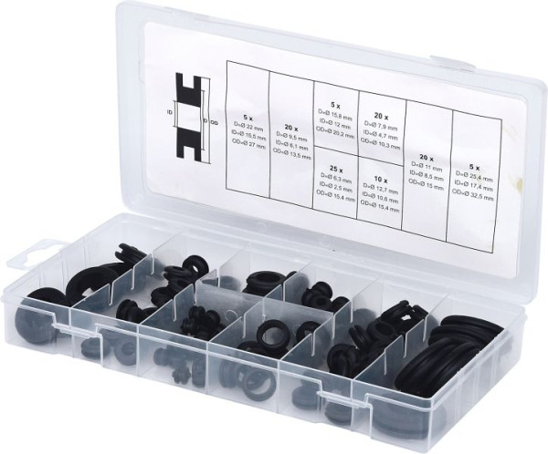 KS Tools assortiment d'œillets en caoutchouc, 110 pièces, 970.0050