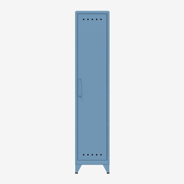 Armoire Bisley Fern Locker avec trois étagères fixes, bleu (605), FERLOC3S605