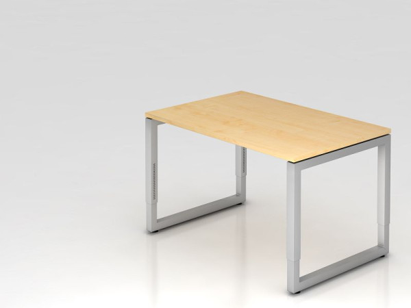 Bureau Hammerbacher O-foot carré 120x80cm érable, forme rectangulaire avec plateau flottant, VRS12/3/S