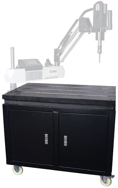 Châssis mobile ELMAG pour EGM 316, avec plaque de base usinée, version lourde avec espace de rangement, 81038