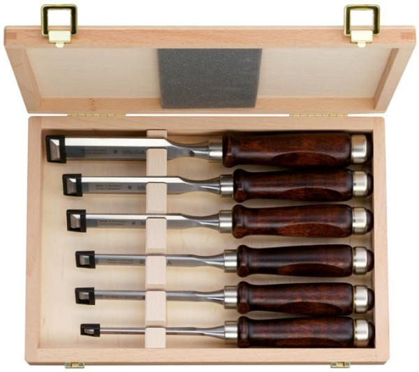 Set Ulmia, 6 burins (167), en coffret bois, 105.352