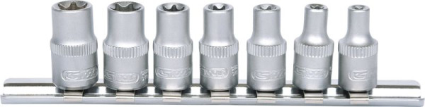 KS Tools Jeu de douilles Torx E 1/4", 7 pièces, E4-E11, 911.4355