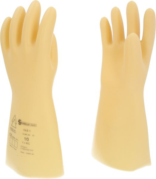 KS Tools Gant de protection pour électricien avec isolation de protection, taille 10, classe 1, blanc, 117.0054