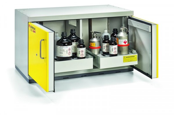 Armoire de sécurité Düperthal pour liquides inflammables Type 90 UTS ergo LD-5 avec 2 plateaux coulissants, 29-061157-005