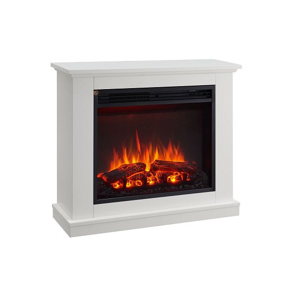 Cheminée électrique CrownFlame Phanos, 2000 W, couleur : blanc, EF321A-MT321C-W