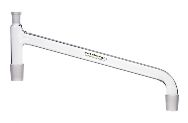 Pont immobile de Rettberg, 1x manchon NS 14,5/23, 2x cône NS 29/32, longueur du pont environ 350 mm, verre borosilicaté 3,3, 134062229
