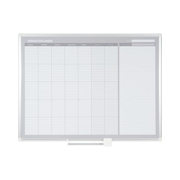 Agenda mensuel magnétique Bi-Office Maya avec cadre en aluminium 120x90cm, GA05146830