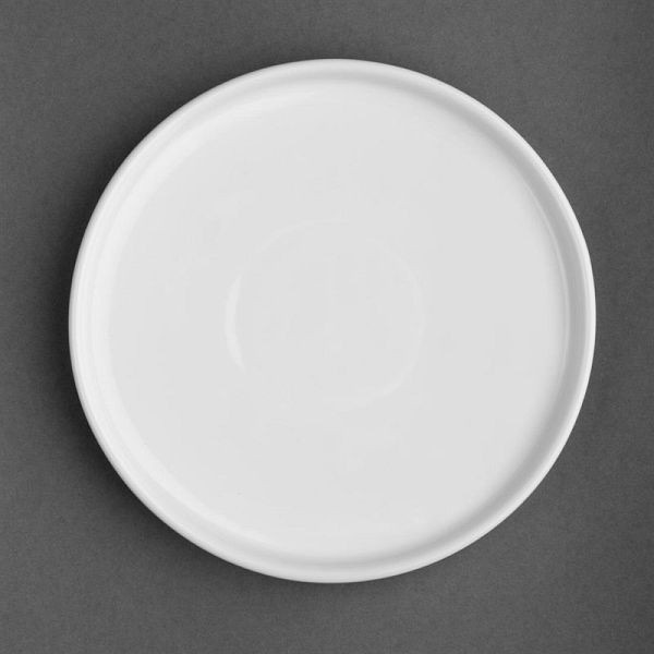 Assiettes rondes plates Olympia Whiteware 150 mm (lot de 6), FW812