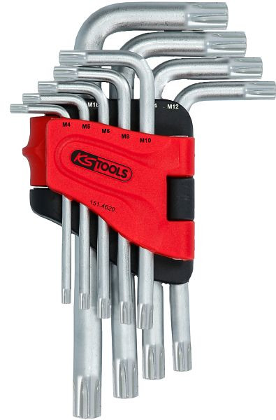 KS Tools RIBE® Jeu de clés coudées, courtes, 9 pièces, 151.4620