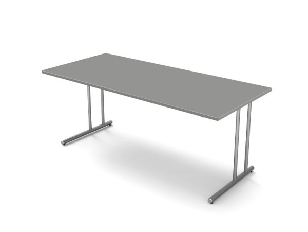 Bureau Kerkmann avec cadre en C, Start Up, L 1800 mm x P 800 mm x H 750 mm, couleur : graphite, 11434612