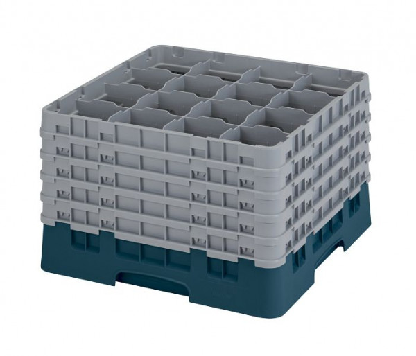 Panier de lavage Cambro 16 compartiments Camrack turquoise, lot de 2, 16S1058414