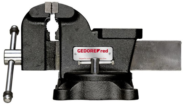 Etau rouge GEDORE, largeur de mors 150mm, avec plateau tournant, 14kg, 3301738