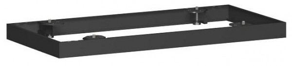 base métallique geramöbel pour armoire à volets roulants, sélection selon la largeur de l'armoire, 800x50, noir, N-10MSQ08-Z