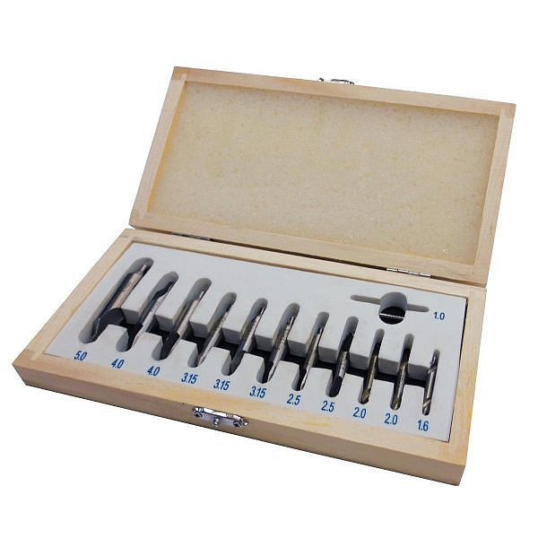 Jeu de forets à centrer Holzmann 12 pièces, 1-5 mm, métrique, ZBS12TLG