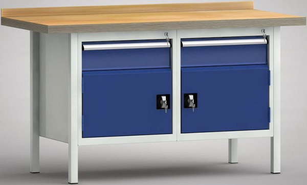 Etabli standard KLW - 1500 x 700 x 900 mm L x P x H (version ERGO), WS177E-1500M40-E1650