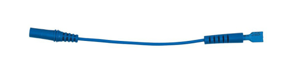 KS Tools Prise d'entrée 4,0 mm vers prise adaptateur de test 6,0 mm plate (bleu), 150.0963
