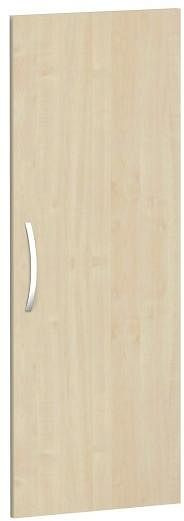 porte battante geramöbel pour largeur d'armoire 400 mm, utilisable à gauche ou à droite, avec amortisseur de porte, non verrouillable, 3 hauteurs de dossier, érable, S-343700-A