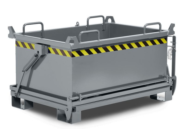 Conteneur à fond rabattable RR Industrietechnik type RBB-100 RAL 7005, 100800548
