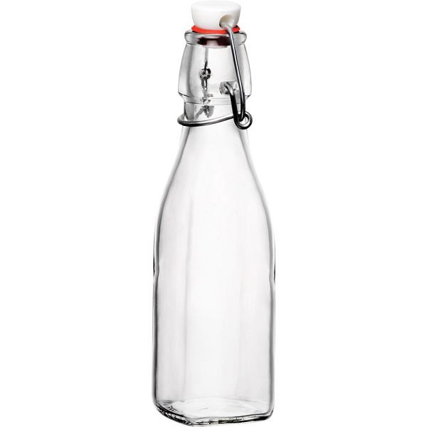 Bouteille en verre Bormioli Rocco SWING avec fermeture à clip hermétique, 0,25 litre, GL6902250