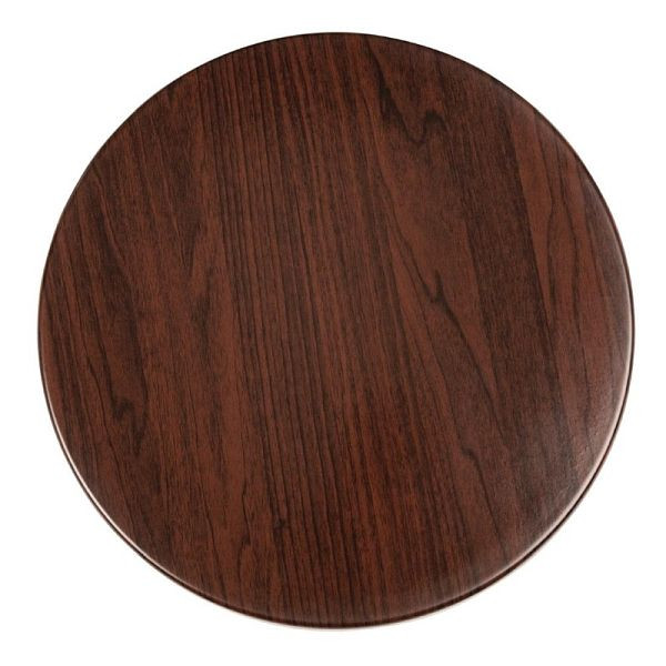 Plateau rond Bolero marron foncé 60cm, GG643
