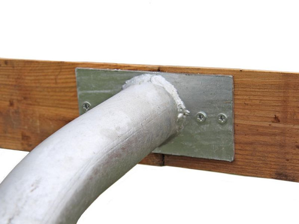 Poteau de voie ovale Growi, longueur totale environ 1800 mm, tube de 60,3 mm de diamètre, 10025700