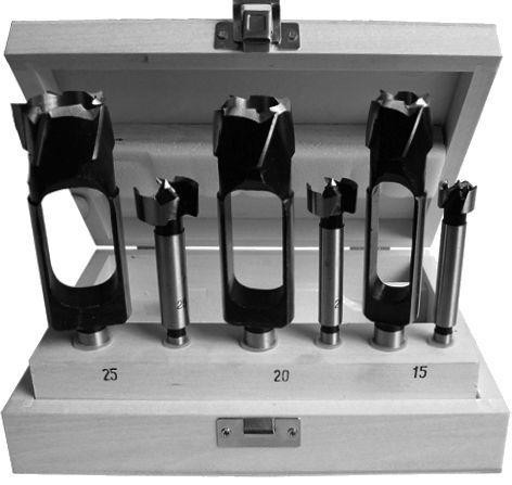 Coupe-tenon Edessö / Jeu d'embouts Forstner WS, contenu : 1 x chacun Ø 15, 20 + 25 mm, 146715025